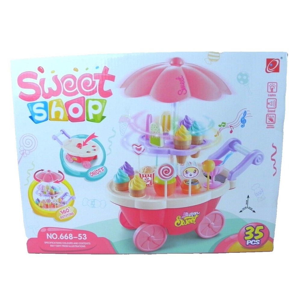 Sweet Shop 35 Piece Playset Ice Cream Lights Sounds Educational Toy Pretend Play